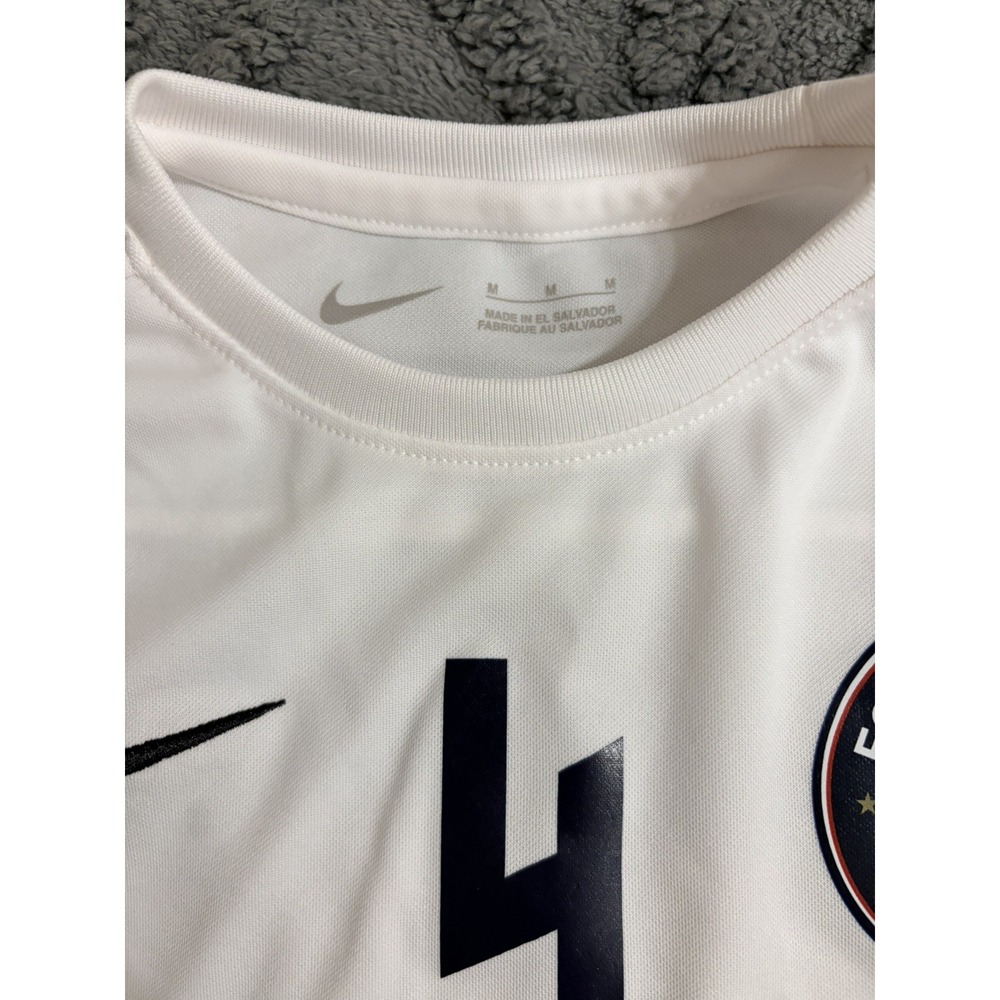 Nike FC Miami City White Soccer Jersey #4 STRIVE Football Group Kids Medium - Picture 3 of 5